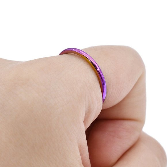 NWOT Stainless Steel Unisex Titanium Ring - Picture 5 of 5